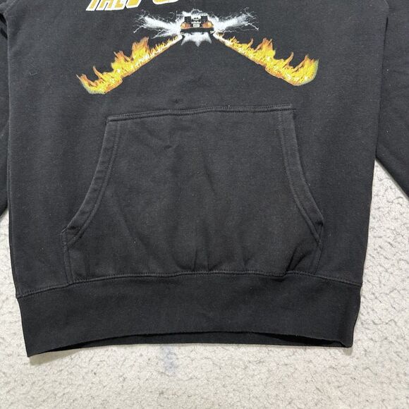 Universal Studios Mens Small Back To The Future Black Pullover Hoodie Sweatshirt - Picture 5 of 14